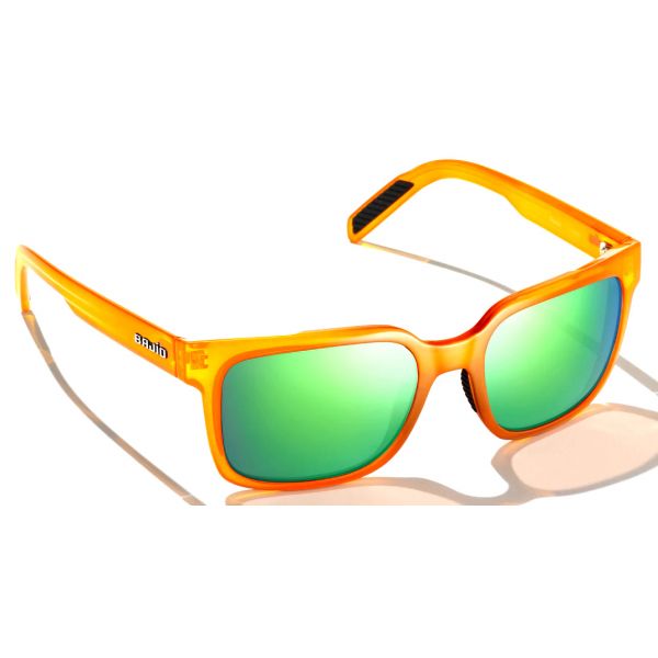 Bajio Paila Sunglasses - Mango Gloss Frame/Green PC Lens