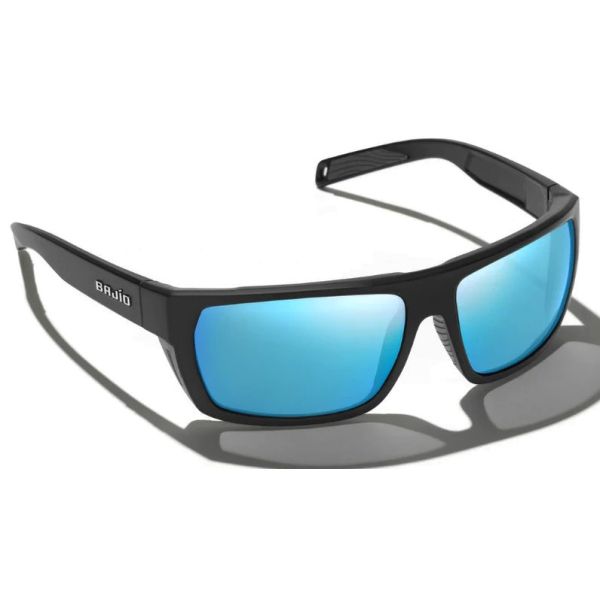 Bajio Palometa Sunglasses - Black Matte Frame/Blue Mirror Glass Lens