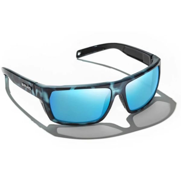 Bajio Palometa Sunglasses - Blue Tort Matte/Blue Mirror Glass Lens