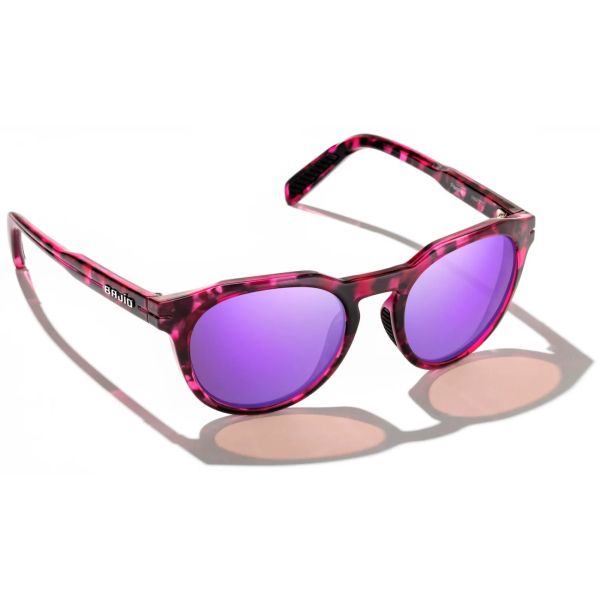 Bajio Paraiso Sunglasses - Vivo Tort Gloss Frame/Violet Mirror PC Lens