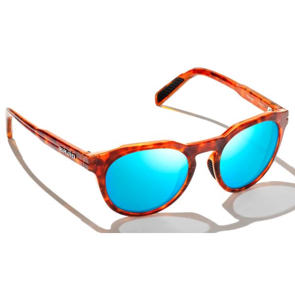 Bajio Paraiso Sunglasses - Amber Tortoise Gloss Frame/Blue PC Lens