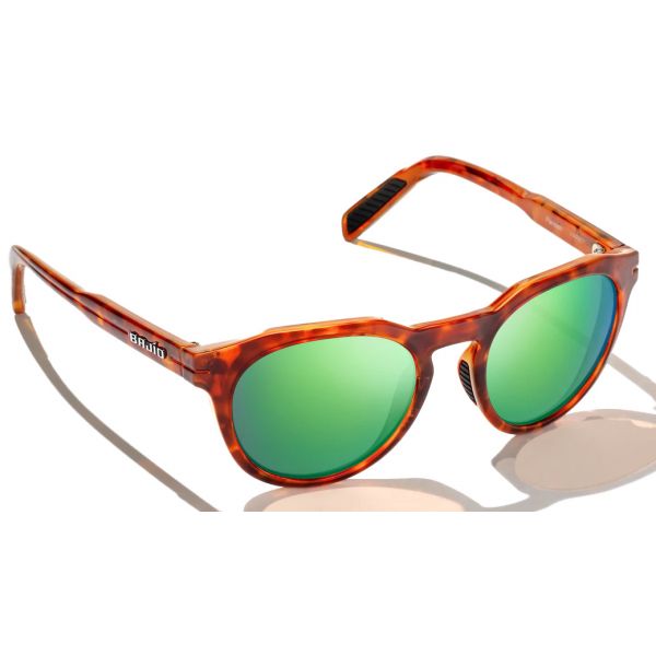 Bajio Paraiso Sunglasses - Amber Tortoise Gloss Frame/Green PC Lens