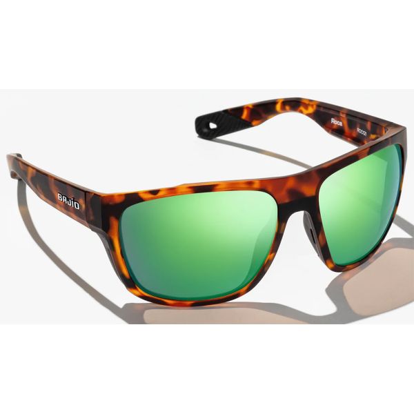 Bajio Roca Sunglasses - Dark Tortoise Matte Frame/Green Glass Lens