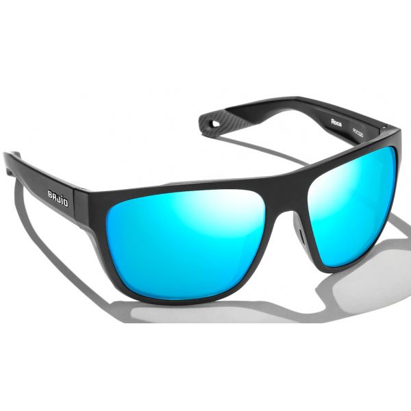 Bajio Roca Sunglasses - Black Matte Frame/Blue Glass Lens