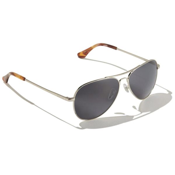 Bajio Soldado Sunglasses - Silver Gloss Frame/Gray PC Lens