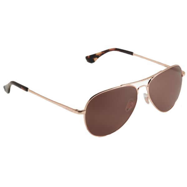 Bajio Soldado Sunglasses - Rose Gold Satin Frame/Copper Plastic Lens