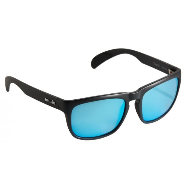 Bajio Swash Sunglasses - Matte Black Frame/Blue Glass Lens