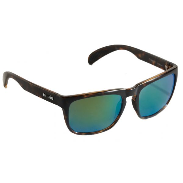 Bajio Swash Sunglasses - Dark Tortoise Frame/Green Glass Lens