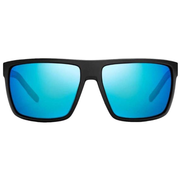 Bajio Toads Sunglasses - Black Matte Frame/Blue Mirror Glass Lens