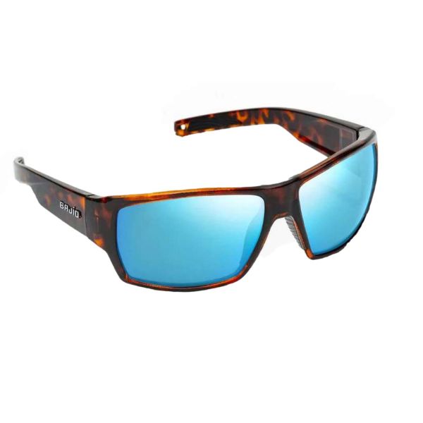 Bajio Vega Sunglasses - Brown Tort Matte/Blue Mirror Glass Lens