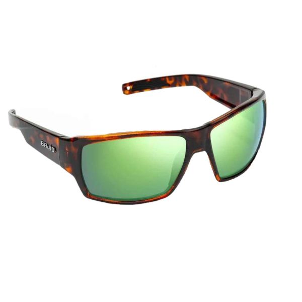 Bajio Vega Sunglasses - Brown Tort Matte/Green Mirror Glass Lens