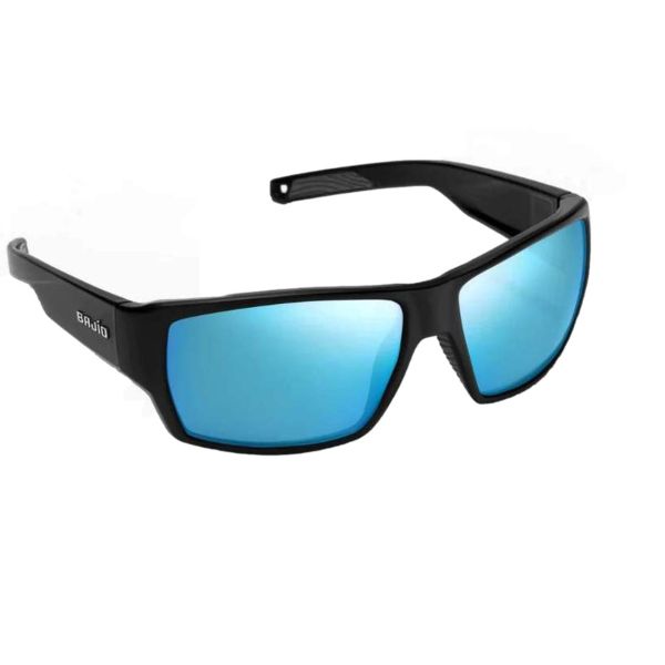 Bajio Vega Sunglasses - Black Matte Frame/Blue Mirror Glass Lens