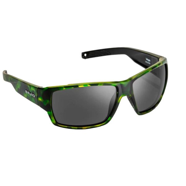 Bajio Vega Sunglasses - Green Tort Matte Frame/Gray Glass Lens