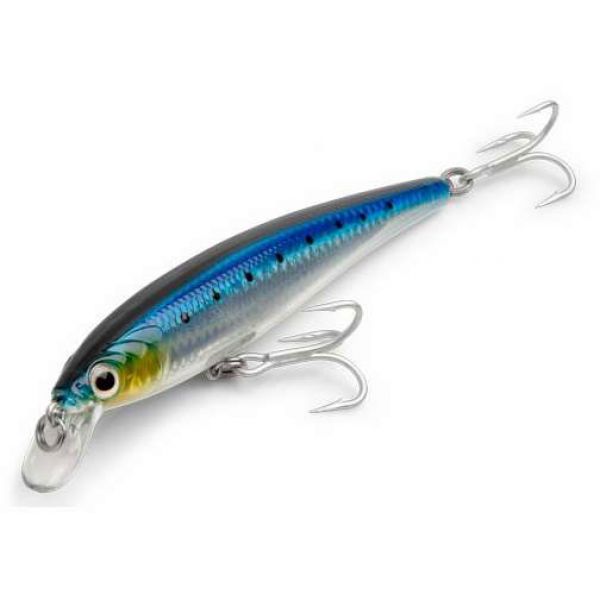 Baker JLD5S Suspending Saltwater Jerk Bait Lure Blue Orange Shimmer