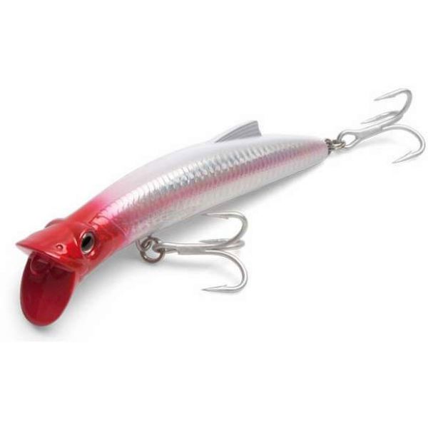 Baker NST5S Topwater Saltwater Popper Lure Blue Orange Shimmer