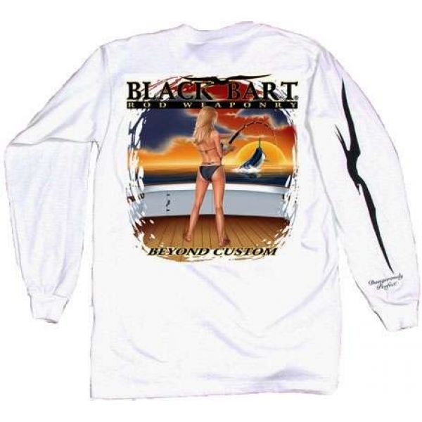 Bart Girl Rod Weaponry Long Sleeve T-Shirts White