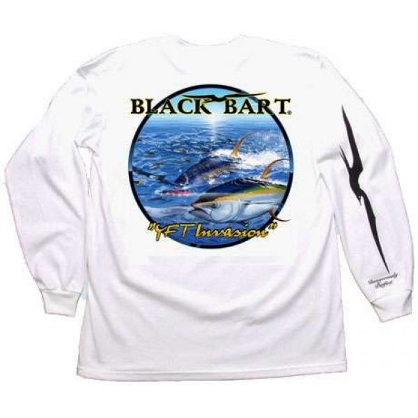 Bart's Yellowfin Tuna Long Sleeve T-Shirts White