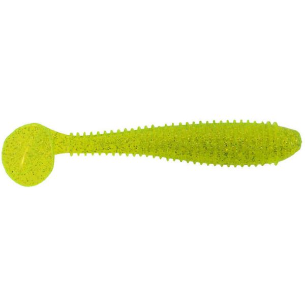 Bass Assassin Lit'l Boss Swimbait- Chartreuse Silver Glitter