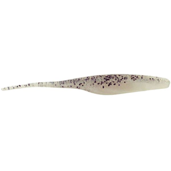 Bass Assassin Straight Tail Shad - 5in - Salt & Pepper Silver Phantom