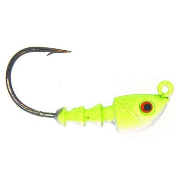 Bass Assassin JA06 1/8oz Jighead Lure JA06005 Chartreuse Flash