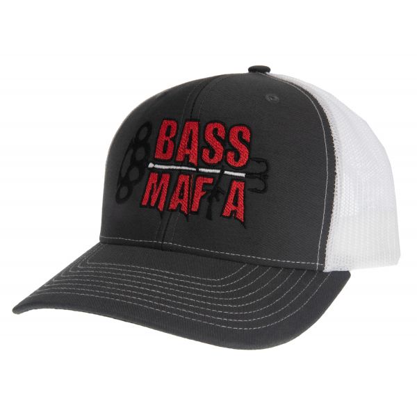 Bass Mafia Trucker Cap - Black/White Mesh Backing