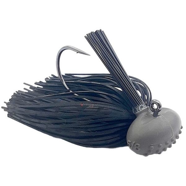 Beast Coast Tungsten Compound Baby Dozer Football Jig - 7/16oz - Stealth Midnight