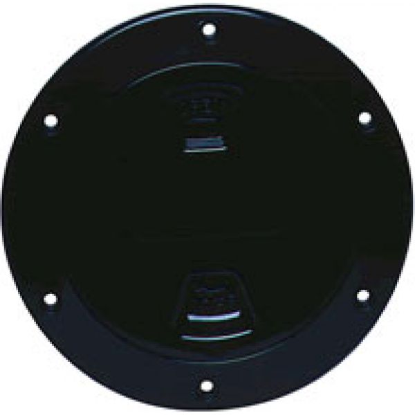 Beckson DP40-B 4'' Screw-Out Deck Plate - Black