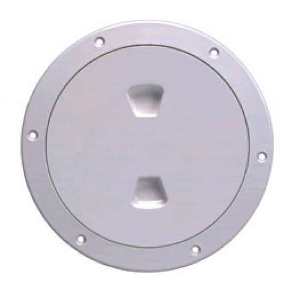 Beckson DP40-W 4'' Screw-Out Deck Plate - White