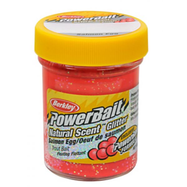 Berkley BGTSSMP2 PowerBait Natural Glitter Trout Bait - Salmon Peach