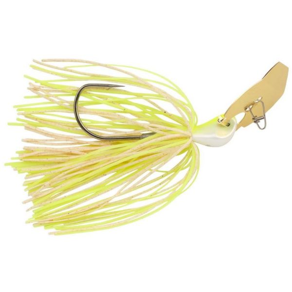 Berkley SlobberKnocker Bladed Jig - 1/2oz - White Chartreuse