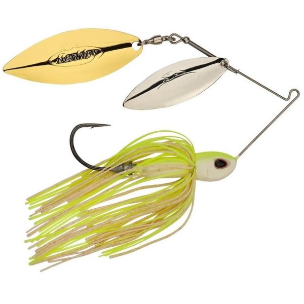 Berkley Power Blade Compact W/W Spinnerbait - 1/2oz - White Chart SG