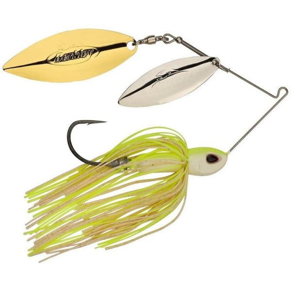 Berkley Power Blade Compact W/W Spinnerbait - 3/4oz - White Chart SG