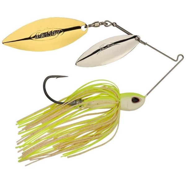 Berkley Power Blade Compact W/W Spinnerbait - 3/8oz - White Chart SG