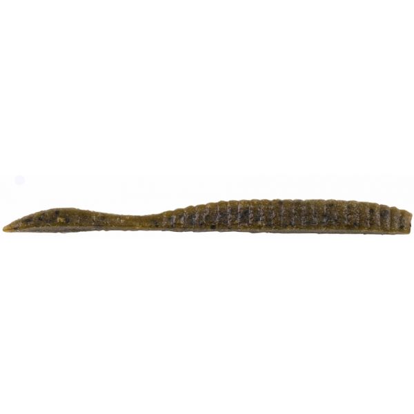 Berkley Maxscent Flat Worm - Green Pumpkin - 30 pack