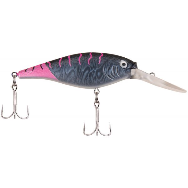 Berkley Flicker Shad - 1-1/2in - Firetail MF Black Cougar