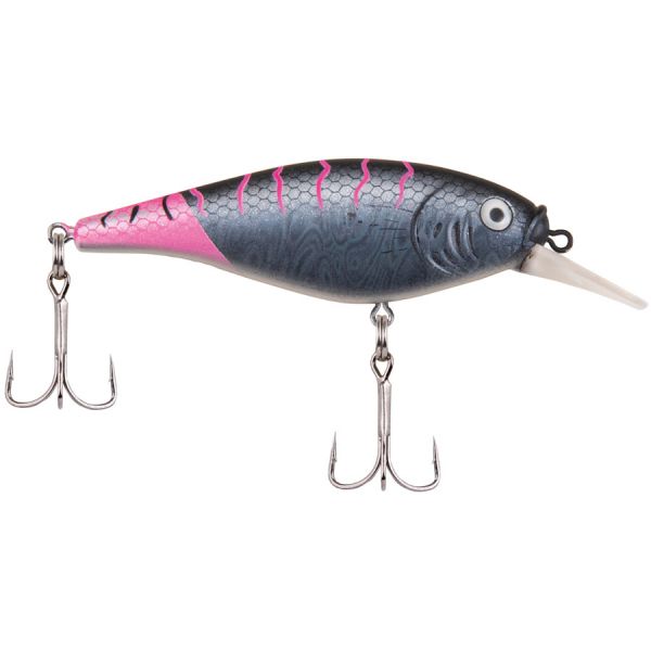 Berkley Flicker Shad Shallow - 2in - Firetail MF Black Cougar