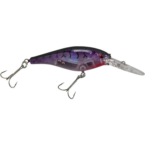 Berkley Flicker Shad - 3-1/2in - Flashy Purple Tiger