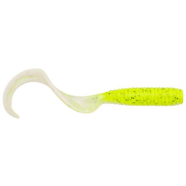 Berkley Gulp! Alive Freshwater Grub - Half Pint - Chart Pepper Neon