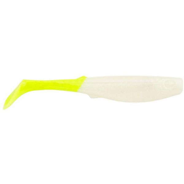 Berkley Gulp! Alive Paddleshad - 3in - Half Pint - Pearl White/Chart