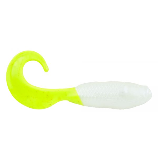 Berkley Gulp! Alive 5in Swimming Mullet - 1 Pint - Pearl White/Chartreuse