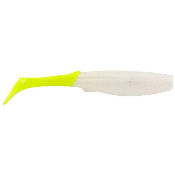 Berkley Gulp! Freshwater Paddleshad - 3in - Pearl White/Chartreuse