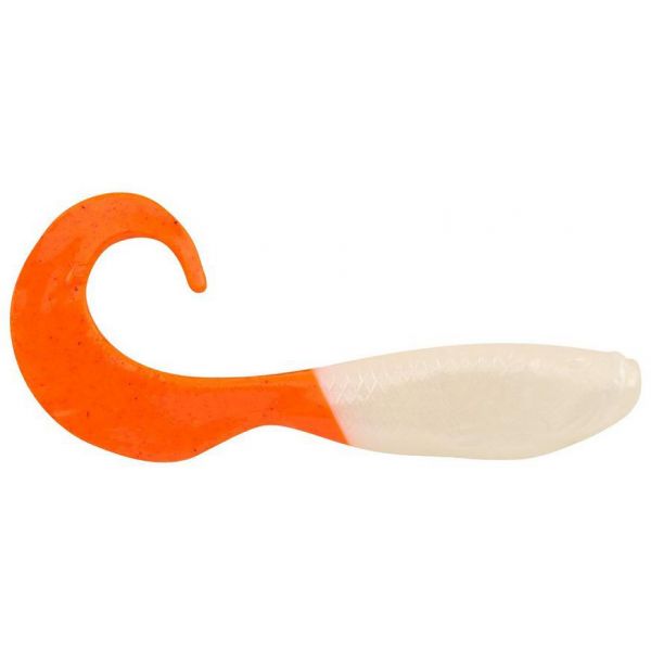 Berkley Gulp! Minnow Grub - 3in - Pearl White/Fluorescent Orange