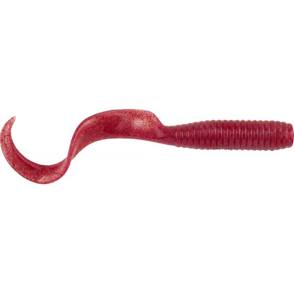 Berkley Gulp! Saltwater Grub - 5 in. - Clear Red Fleck