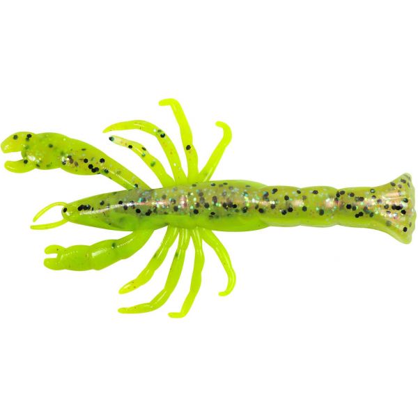 Berkley Gulp! GSSGSHR3  Ghost Shrimp Chartreuse Belly