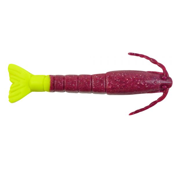 Berkley Gulp! Saltwater Shrimp - 3in - Cajun Purple/Chartreuse