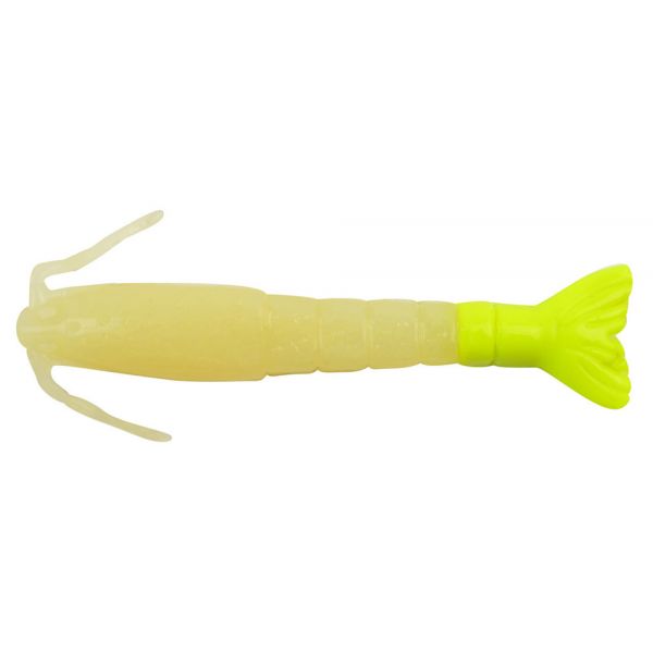 Berkley Gulp! Saltwater Shrimp - 4in - Glow/Chartreuse