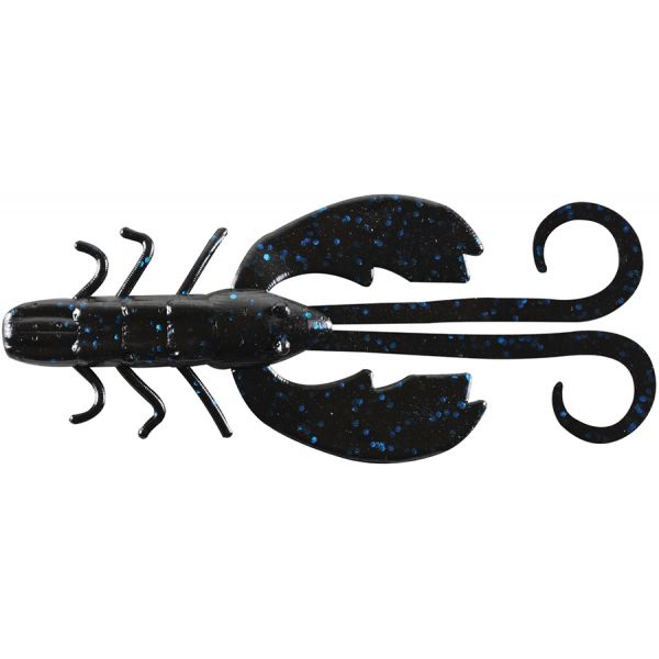 Berkley Powerbait Crazy Legs Chigger Craw - 3in - Black Blue Fleck