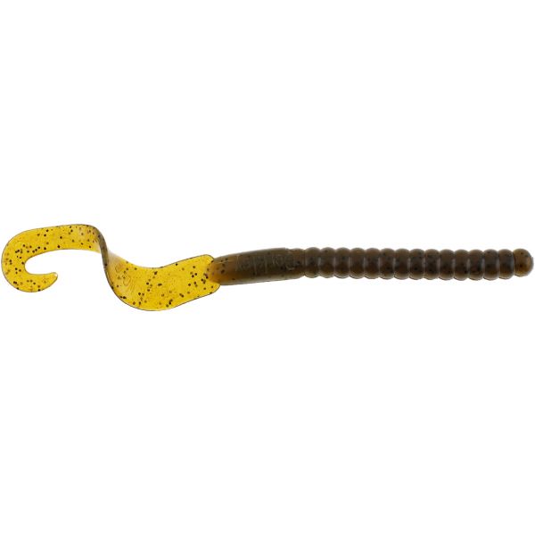 Berkley Powerbait Power Worm - 8-1/2in - Green Pumpkin