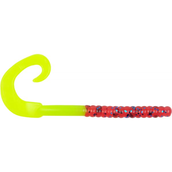 Berkley Powerbait Power Worm - 8-1/2in - Plum/Chartreuse