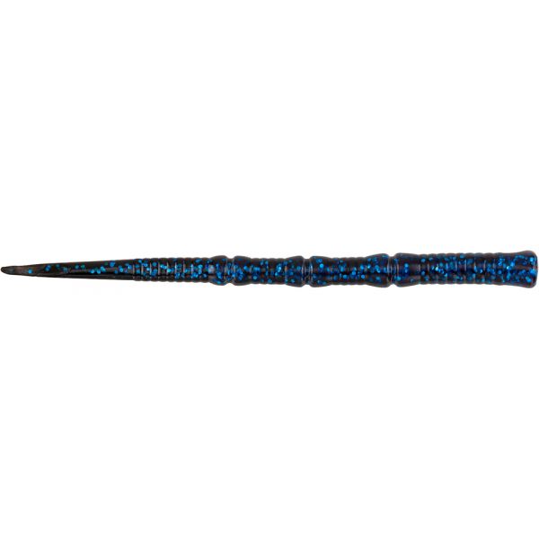 Berkley Powerbait Flute Worm - 4.7in - Black Blue Fleck